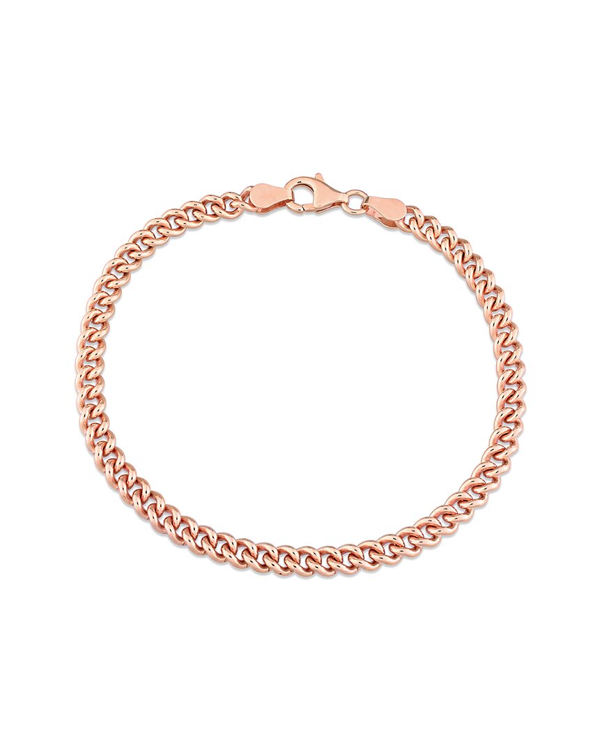 Italian Silver Curb Link Chain Bracelet