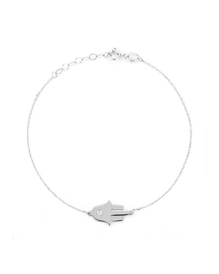 Ember Fine Jewelry 14k White Gold Hamsa Bracelet