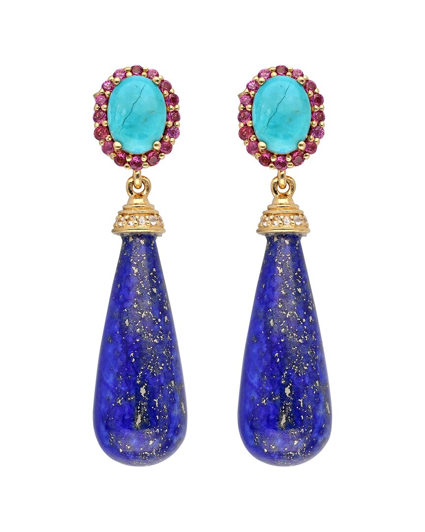 Tiramisu Vermeil 42.79 Ct. Tw. Gemstone Earrings