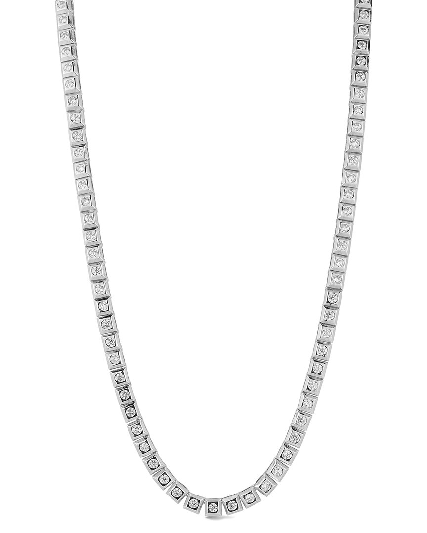 Chloe & Madison Chloe And Madison Jewelry Cz Tennis Necklace