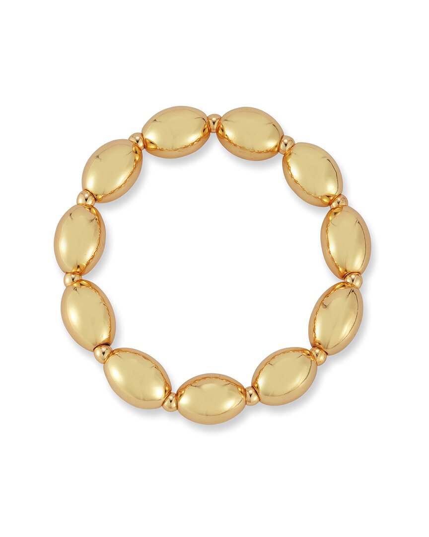 Chloe & Madison Chloe And Madison Jewelry Plated Bold Stretch Bracelet In Gold