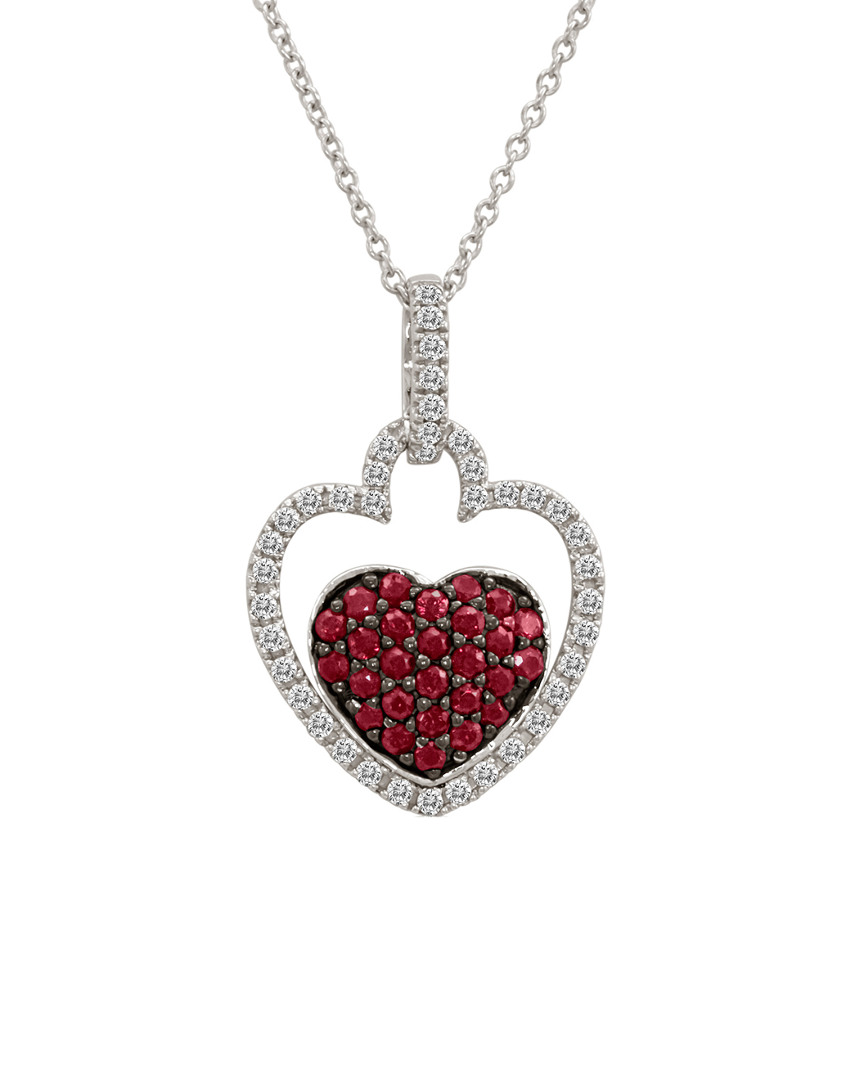 Le Vian 14k 0.75 Ct. Tw. Diamond & Rubies Necklace