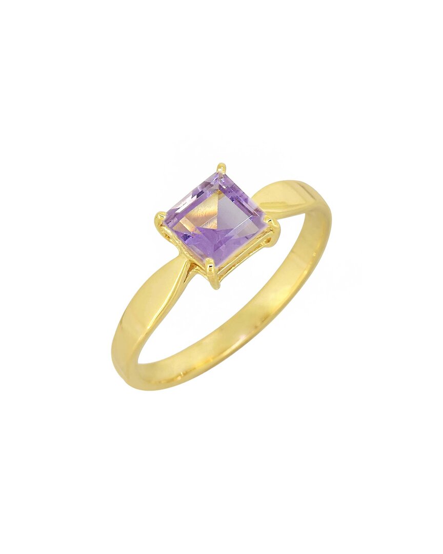 Tiramisu 14k Plated 0.75 Ct. Tw. Amethyst Ring