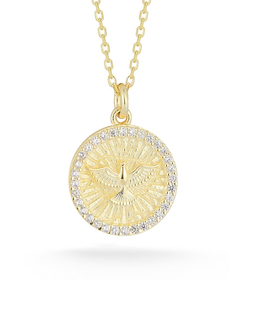 Sphera Milano 14k Over Silver Cz Phoenix Necklace