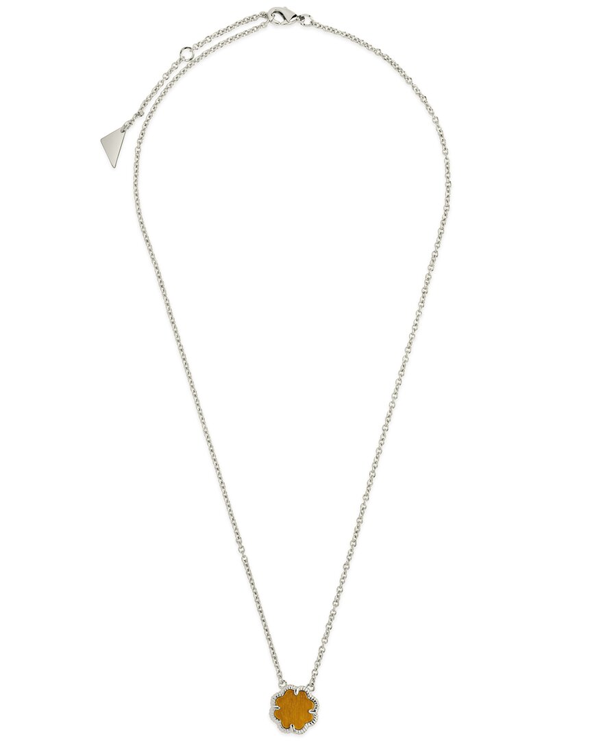 Sterling Forever Rose Petal Pendant Necklace