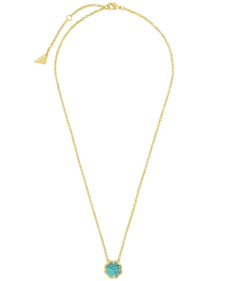Sterling Forever Women's 14k Goldplated & Faux Turquoise Necklace