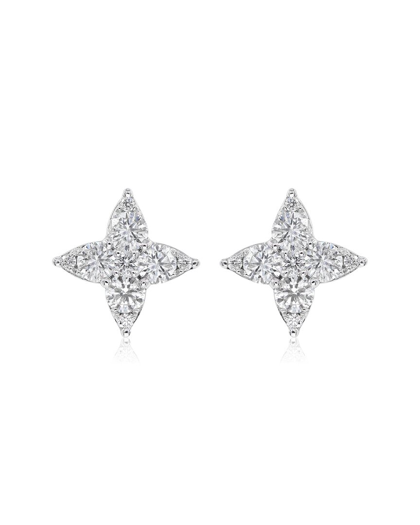 Diana M. Fine Jewelry 14k 0.50 Ct. Tw. Diamond Earrings In Metallic