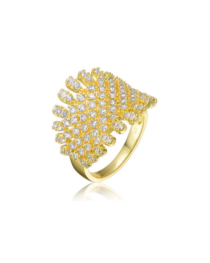 Genevive 14k Plated Cz Ring