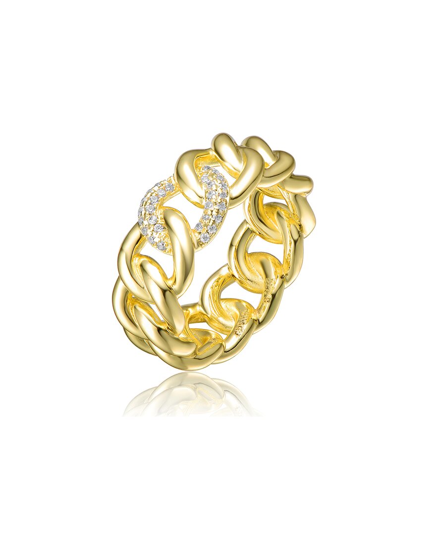 Genevive 14k Plated Cz Ring