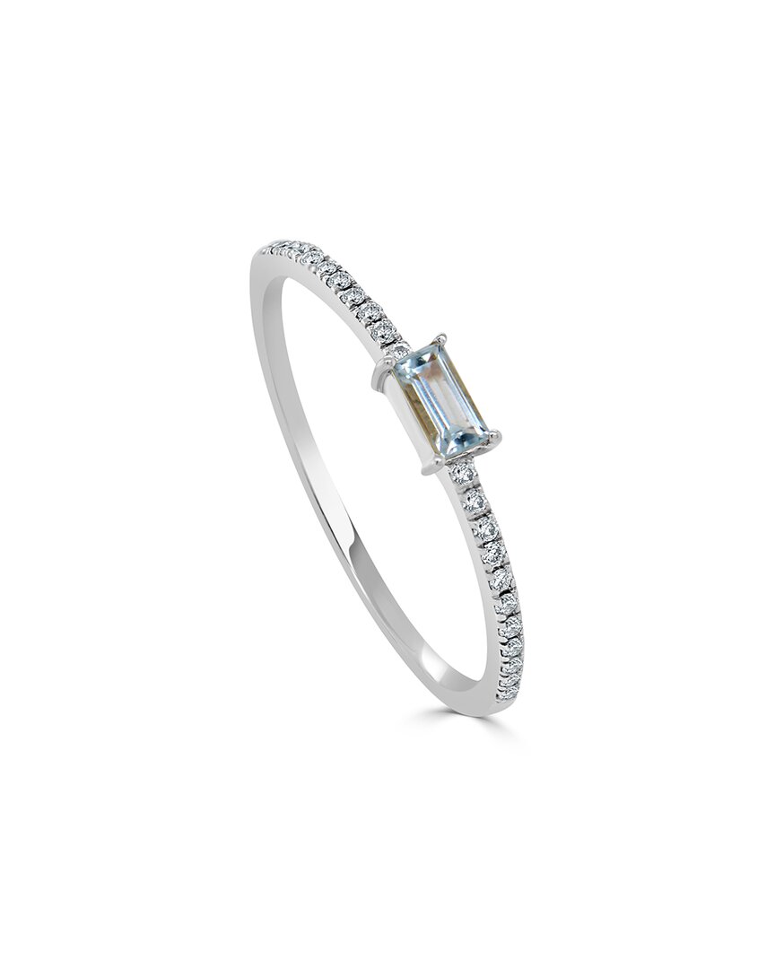Sabrina Designs 14k 0.25 Ct. Tw. Diamond & Aquamarine Ring