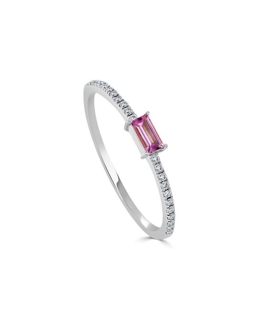 Sabrina Designs 14k 0.25 Ct. Tw. Diamond & Pink Tourmaline Ring