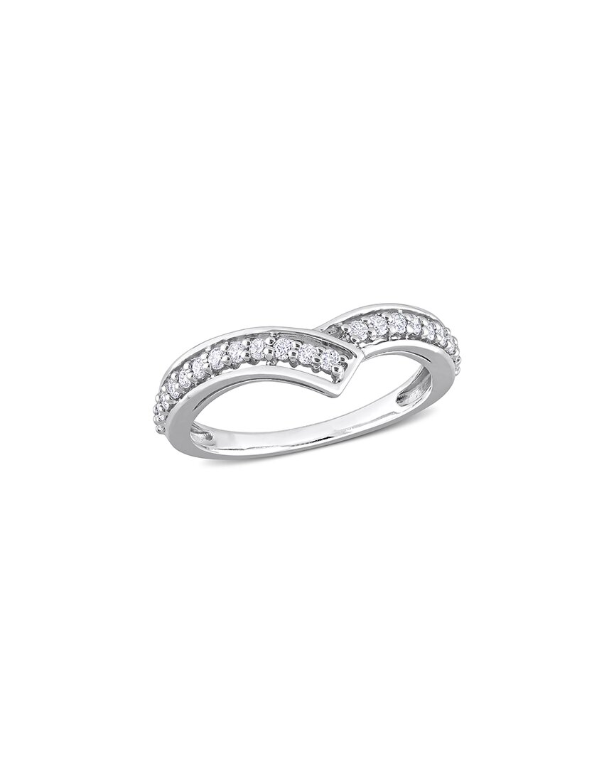 Rina Limor 10k 0.32 Ct. Tw. Diamond Chevron Eternity Ring