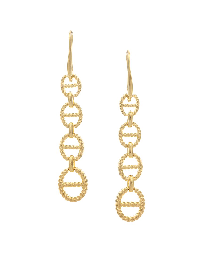Rivka Friedman Polished Marine Link Dangle Earrings