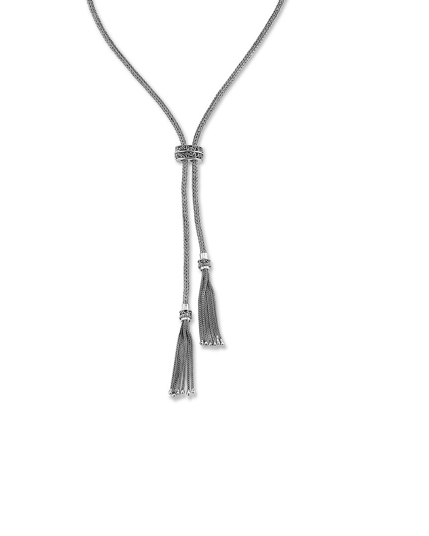 Samuel B. Silver Adjustable Tassel Necklace
