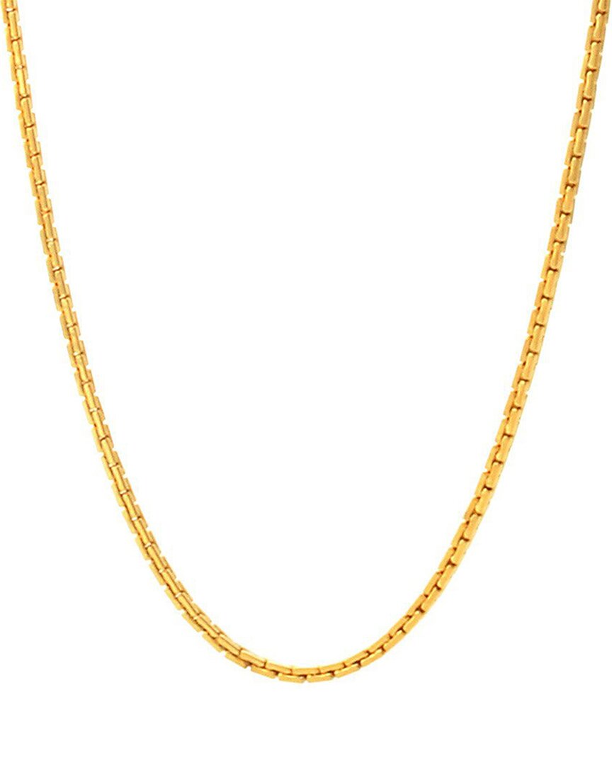 Sterling Forever 14k Plated Adjustable Venetian Chain Necklace