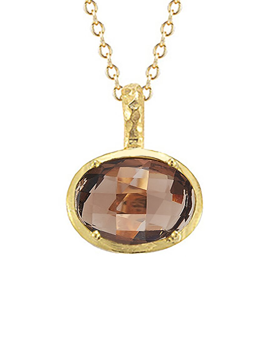 Shop I. Reiss 14k 6.50 Ct. Tw. Smokey Topaz Necklace