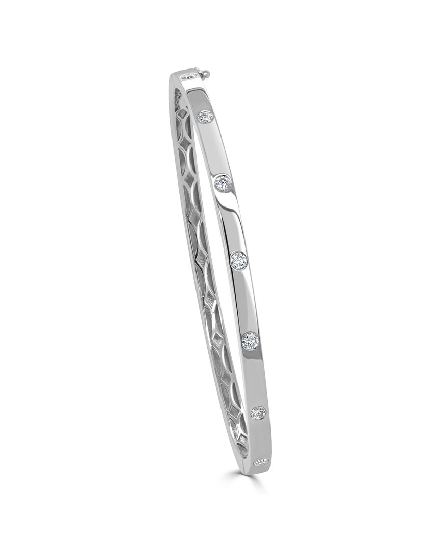 Sabrina Designs 14k 0.40 Ct. Tw. Diamond Bangle Bracelet In Metallic