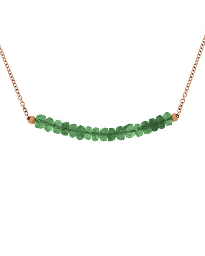 Meira T 14k Emerald Bead Necklace