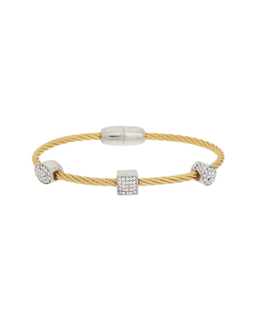 Juvell 18k Plated Cz Bangle Bracelet