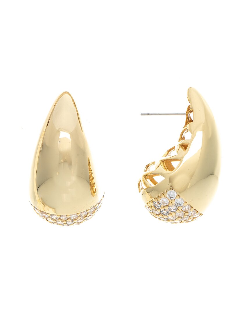 Rivka Friedman 18k Plated Cz Earrings