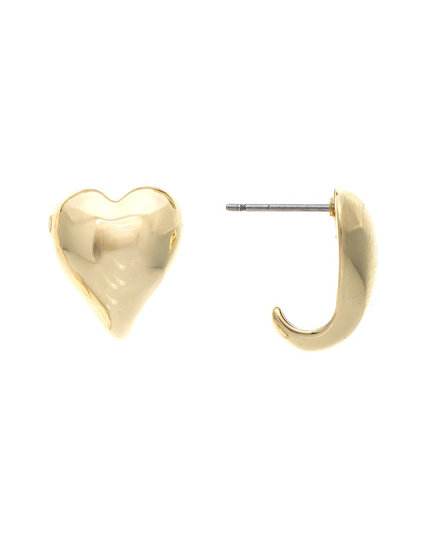 Rivka Friedman 18k Plated Heart Studs