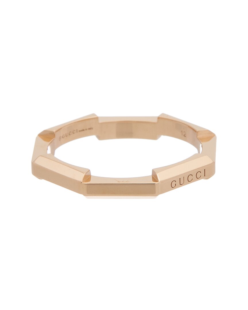 Shop Gucci Link To Love 18k Rose Gold Ring