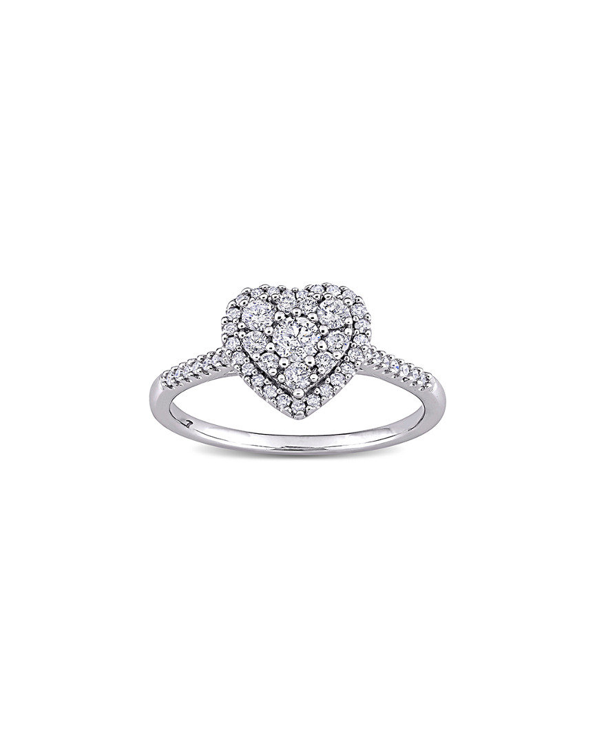 Rina Limor 10k 0.49 Ct. Tw. Diamond Halo Ring