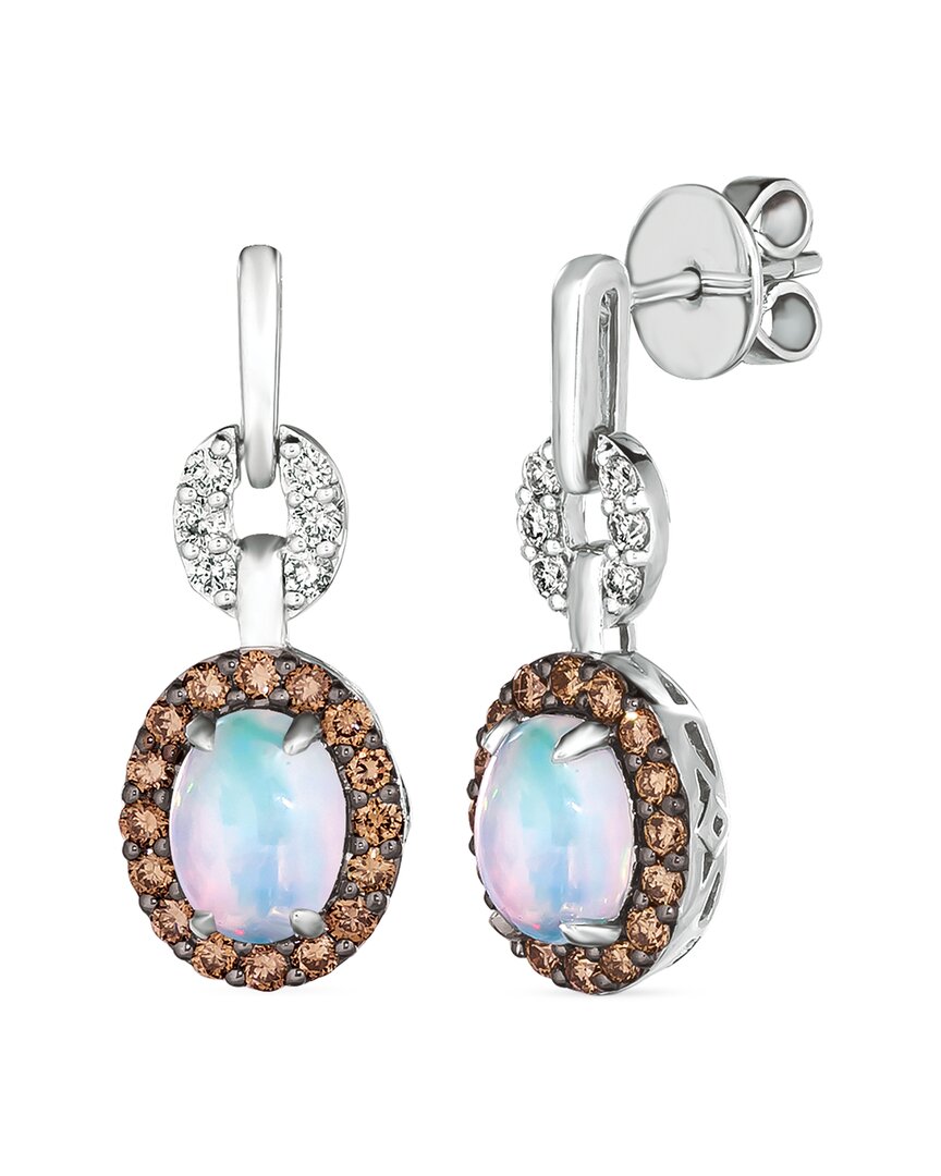 Le Vian 14k 2.03 Ct. Tw. Diamond & Opal Earrings