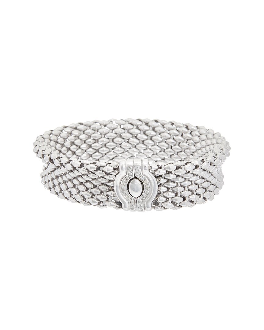 Meshmerise Mesh 0.25 Ct. Tw. Diamond Bangle Bracelet In White