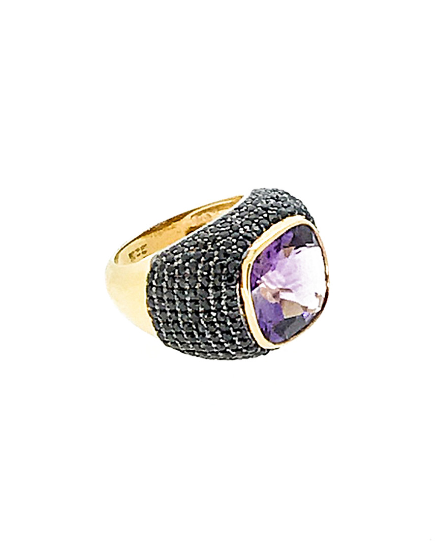 Arthur Marder Fine Jewelry 18k Gold Over Silver Gemstone Ring