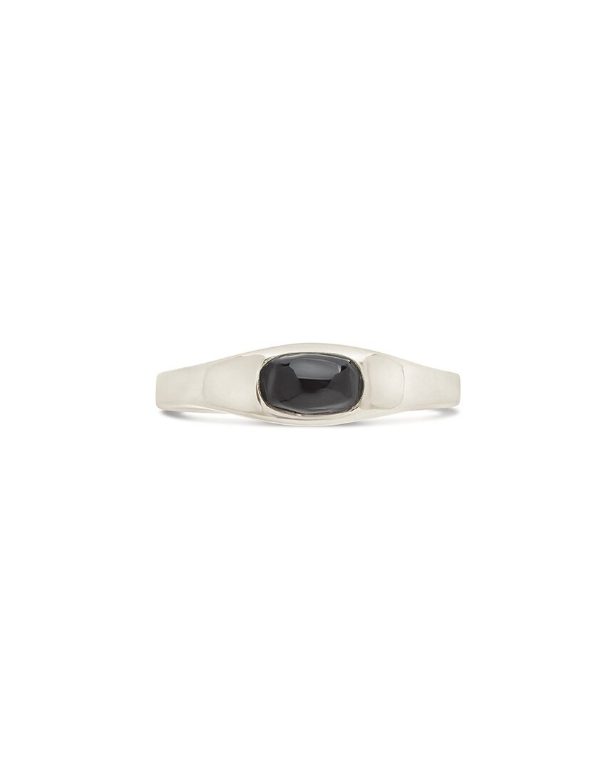 Sterling Forever Sterling Silver Black Onyx Signet Ring