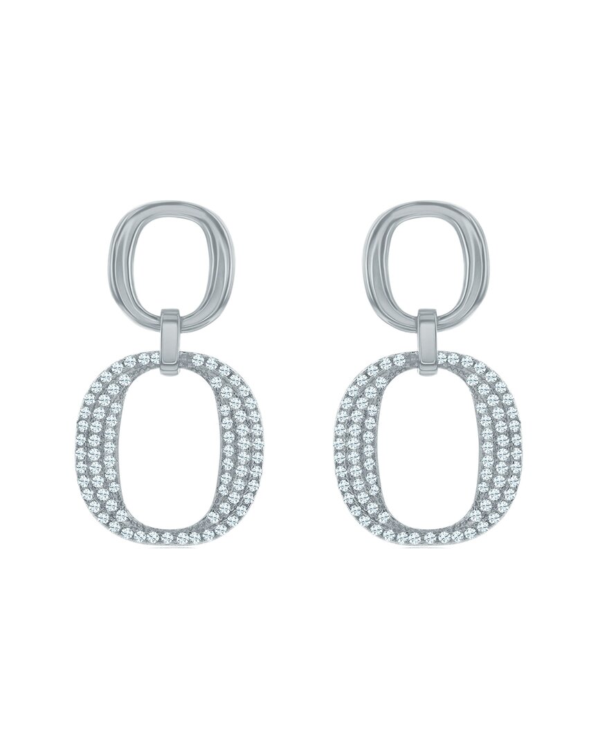 Suzy Levian Cz Jewelry Suzy Levian Silver Cz Dangle Earrings