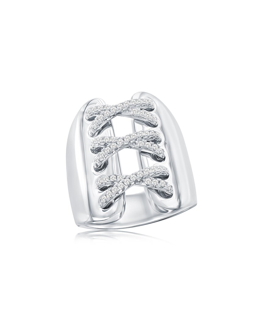 Suzy Levian Cz Jewelry Suzy Levian Silver Cz Statement Ring