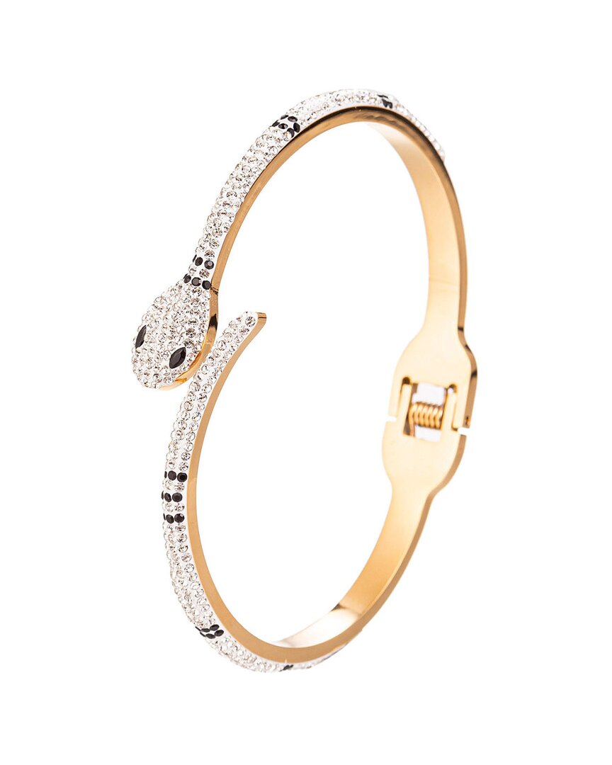 Eye Candy La Cz Spotted Snake Cuff Bracelet