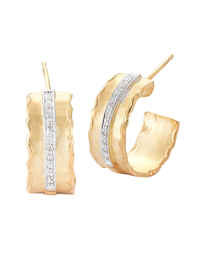 I. Reiss 14k 0.12 Ct. Tw. Diamond Hoops