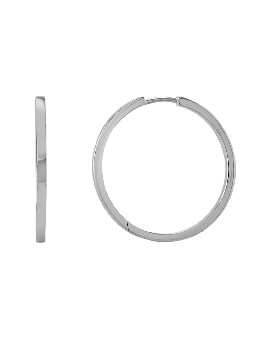 Italian Silver Hoops