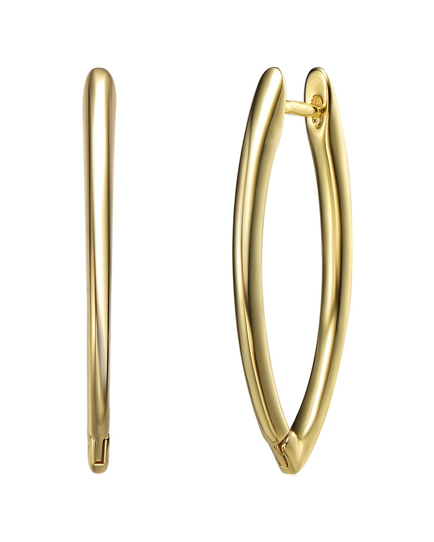 Genevive 14k Over Silver Cz Earrings