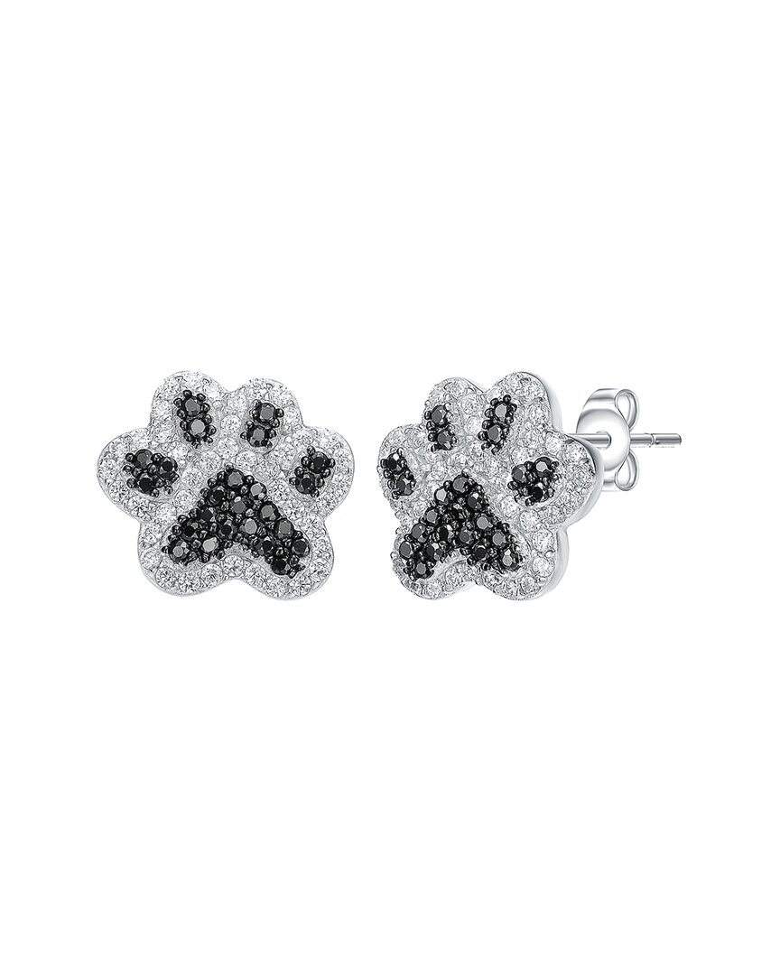 Genevive Silver Cz Earrings