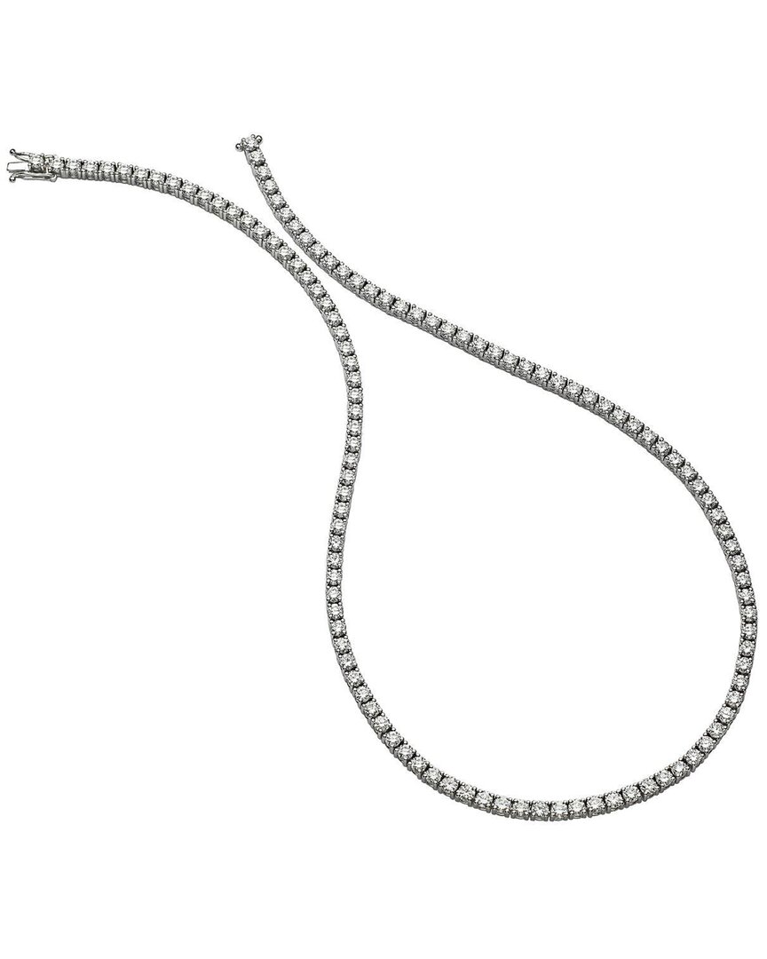 Genevive Silver Cz Necklace