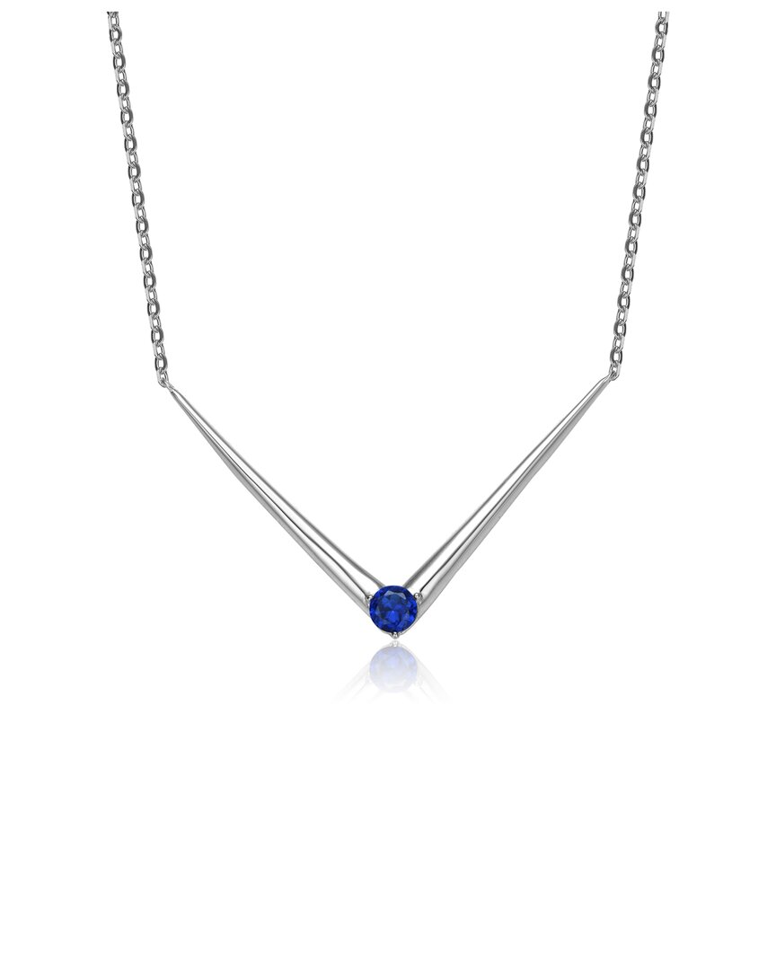 Genevive Silver Cz Necklace