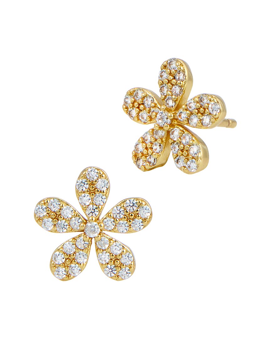 Savvy Cie 18k Plated Cz Studs