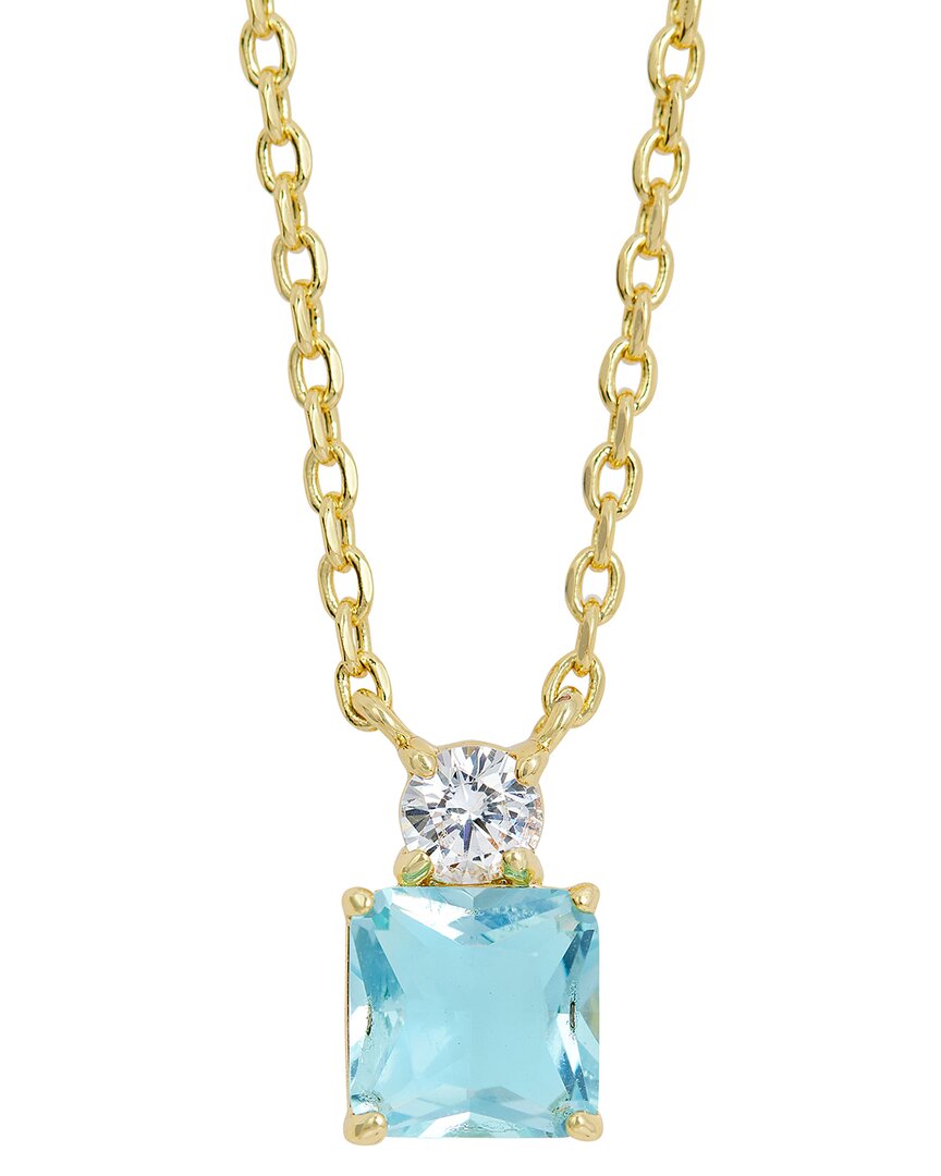 Savvy Cie 18k Plated Cz Necklace
