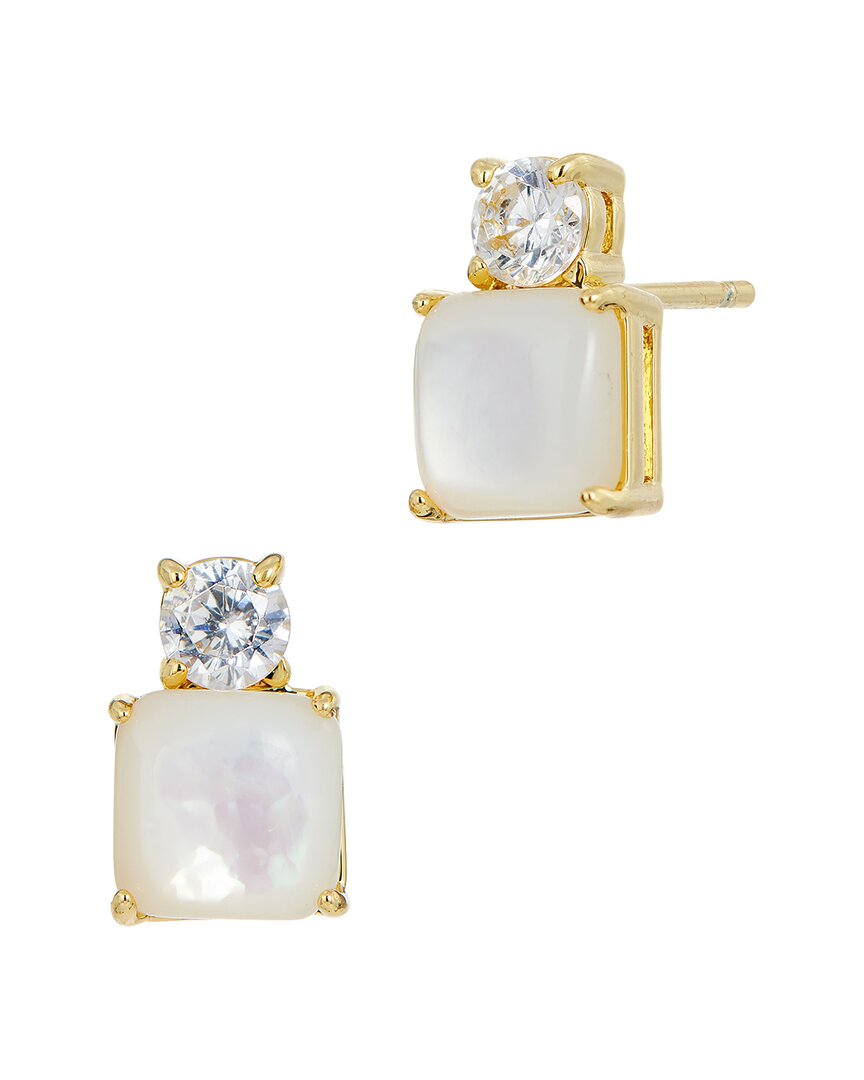 Savvy Cie 18k Plated Cz Studs