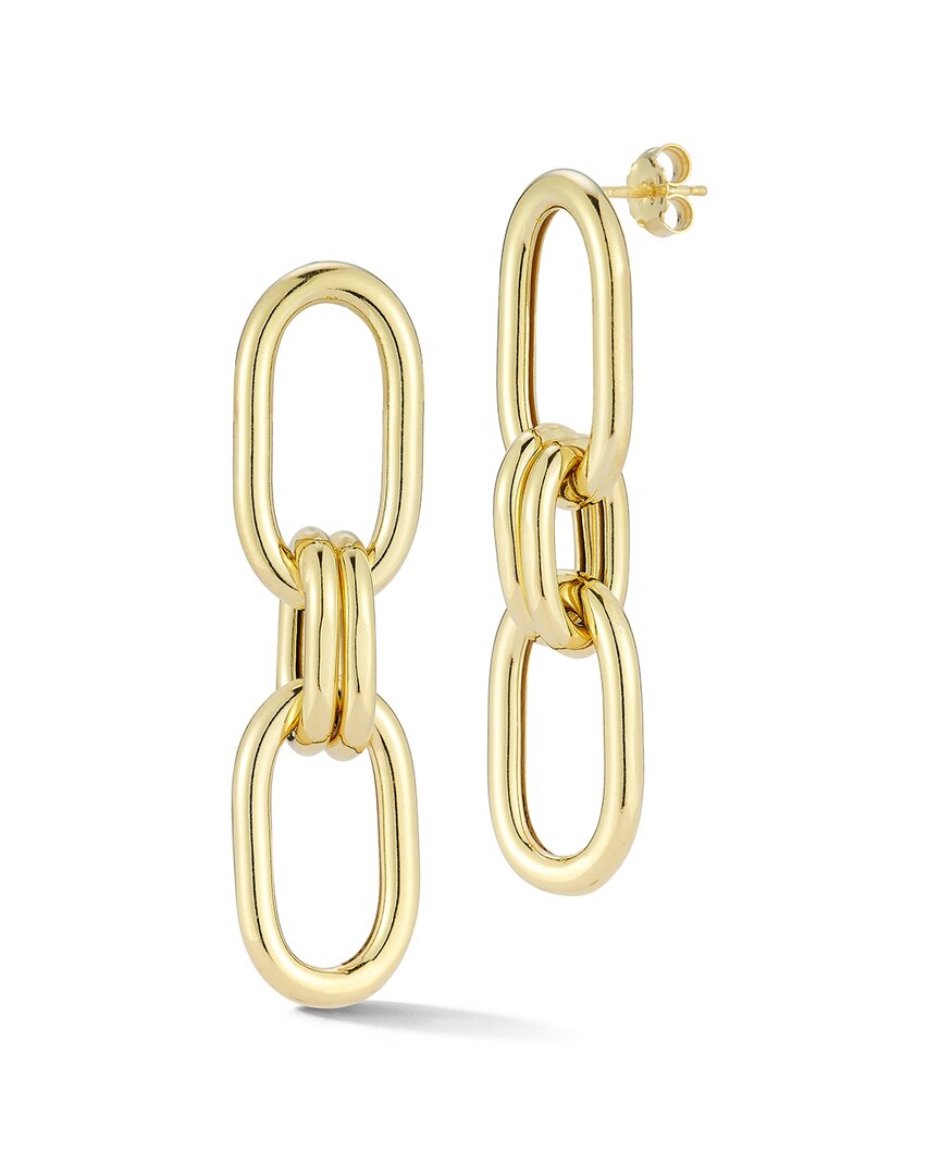 SPHERA MILANO SPHERA MILANO 14K OVER SILVER LINK DROP EARRINGS