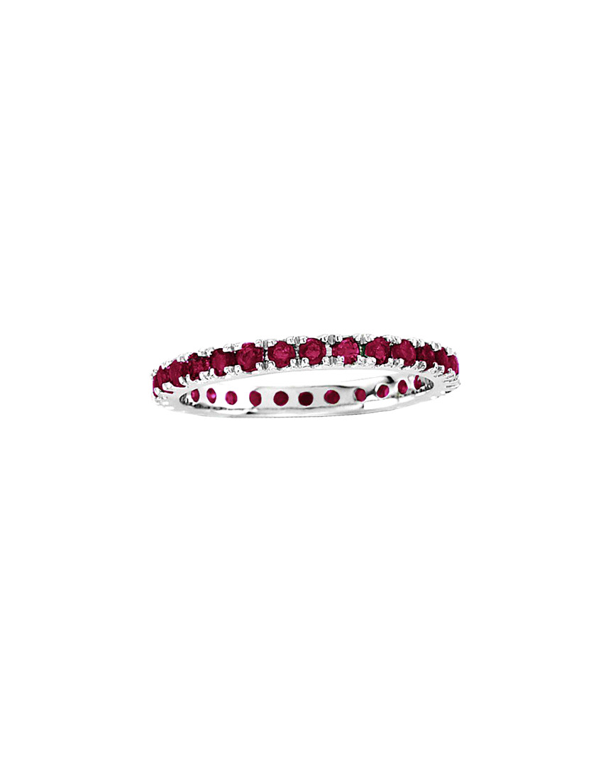 Suzy Levian 14k 1.00 Ct. Tw. Ruby Eternity Band Ring