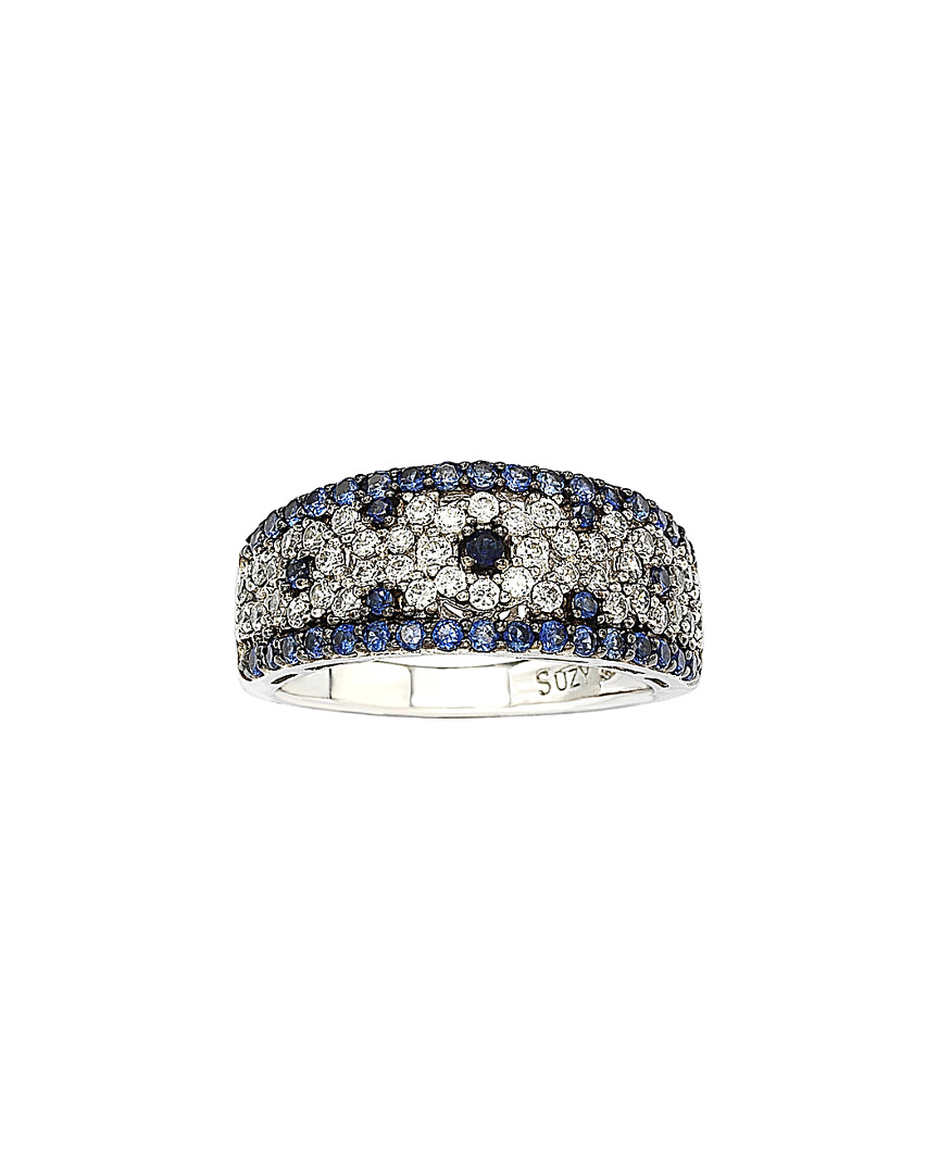 Shop Suzy Levian 18k & Silver 2.28 Ct. Tw. Sapphire Ring