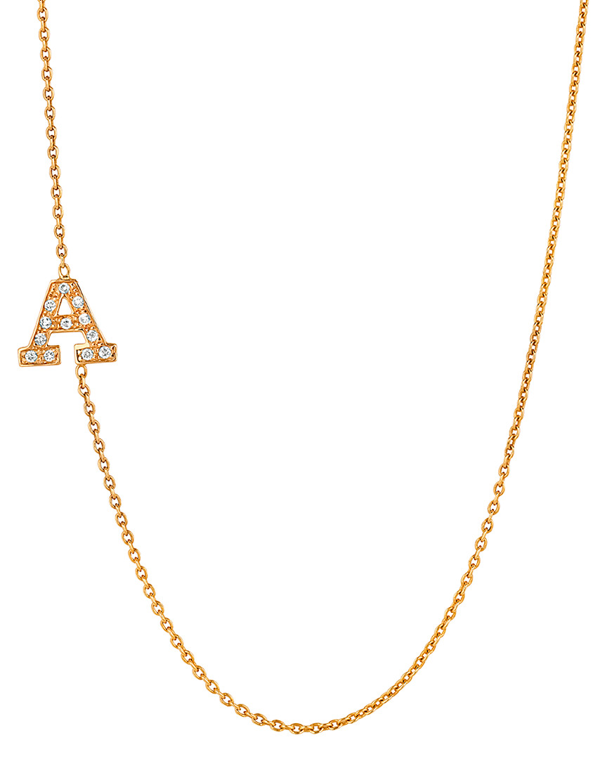 Ariana Rabbani 14k Diamond A-z Initial Necklace (a-z)