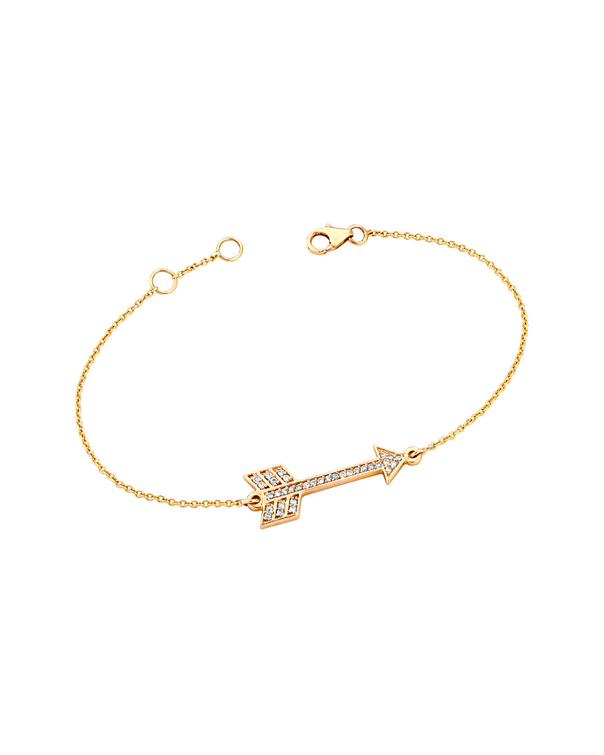 Ariana Rabbani 14k 0.17 Ct. Tw. Diamond Arrow Bracelet