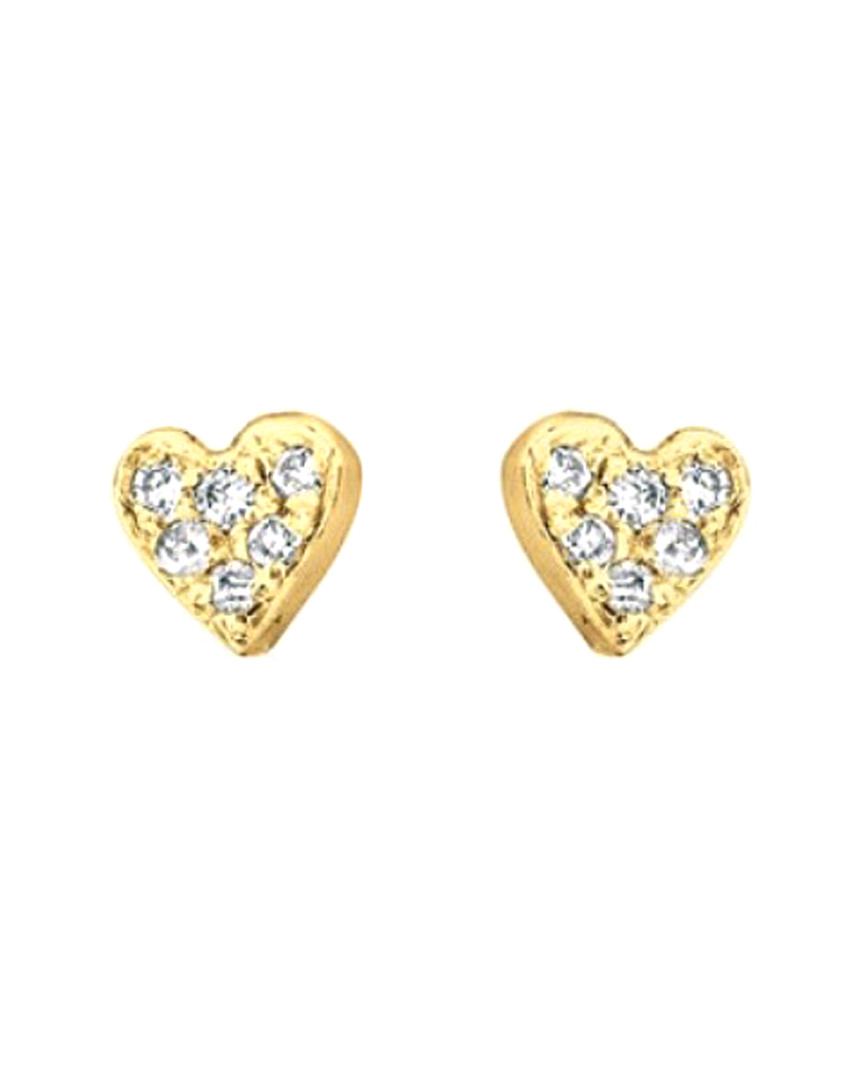 Ariana Rabbani 14k Diamond Heart Studs