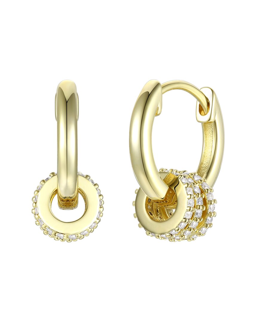 Rachel Glauber 14k Plated Cz Earrings